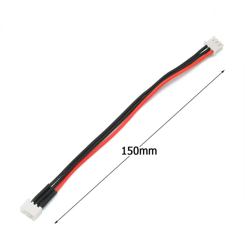 RuiLing 2pcs 15cm JST-XH 2S LiPo Balance Power Cable Connector 22AWG Extended Charging Wire Male Female Plug for RC Drone FPV Quadcopter Rechargeable Lipo Battery Charger DIY