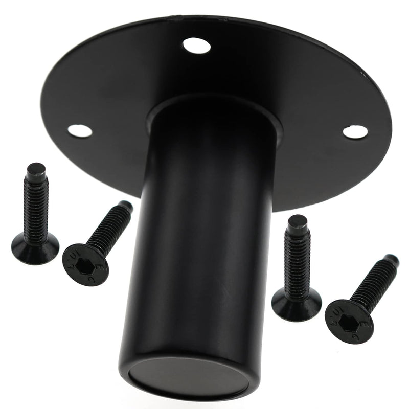 Speaker Stand Top Hat E-outstanding 4.21x3.34Inch Black Metal Speaker Mount Stand Top Bracket Speakers Repair Parts Accessories DIY Home Theater, Speaker Cabinet Pole Mount