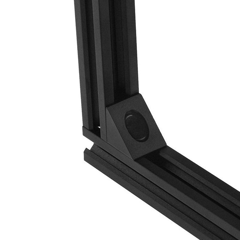 Zeberoxyz 4PCS Black Angle Sharp Corner Bracket Connector with Screws 2020Series for Slot 6mm Aluminum Extrusion Profile Accessories (4pcs Sharp Corner) 4pcs Sharp Corner