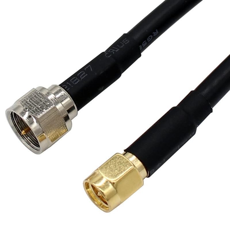 SMA to F Adapter SMA Male to F Type Male 20 inch RG58 Coax Coaxial Extension Cable +3pcs F Type to SMA Male Female Connector