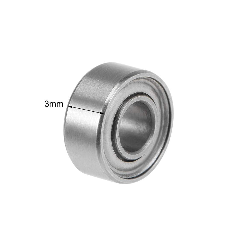 uxcell 683ZZ Deep Groove Ball Bearings Z2 3mm X 7mm X 3mm Double Shielded Carbon Steel 15pcs