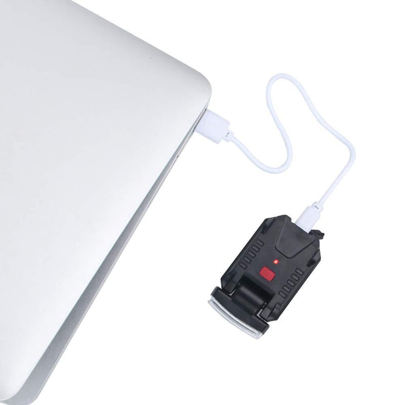 FISHNU Cob 5 Watts Clip-on Cap Lamp,USB Rechargeable Clipmate Cap Floodlight,Wide Cover Area Baseball Hatlamp,One Mode Tightly Clip on,No Red Rim Designed Pocket Size