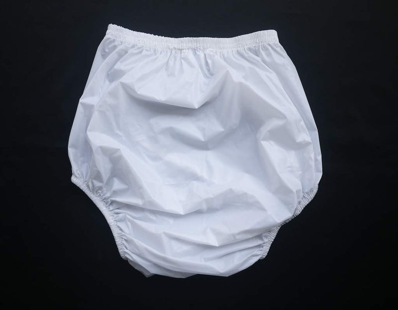 Haian Adult Incontinence Pull-on Plastic Pants PVC Pants 3 Pack (Small, White)