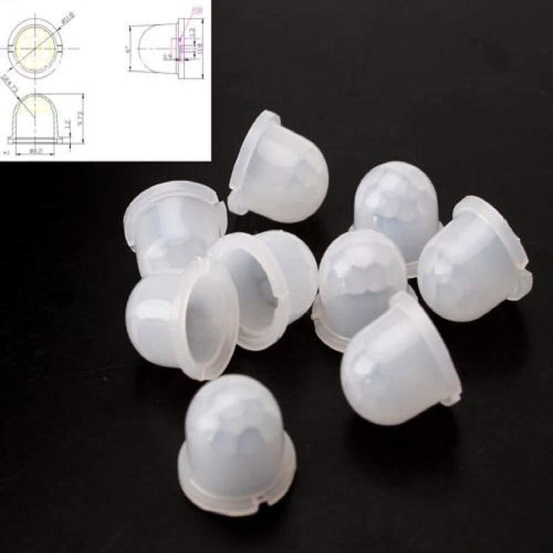 Leyal 10PCS Infrared Sensor 8308-4 Mini White Fresnel Lens Body Pyroelectric PIR
