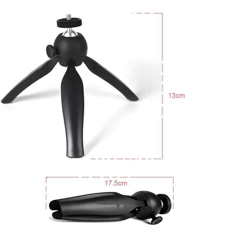 Coolux Mini Tripod Projector Mount with 360 Degrees Rotatable Heads for Projectors DSLR DVR Cameras Mini Webcam, Mount with Metal Ballhead for Camera … (Black) Black