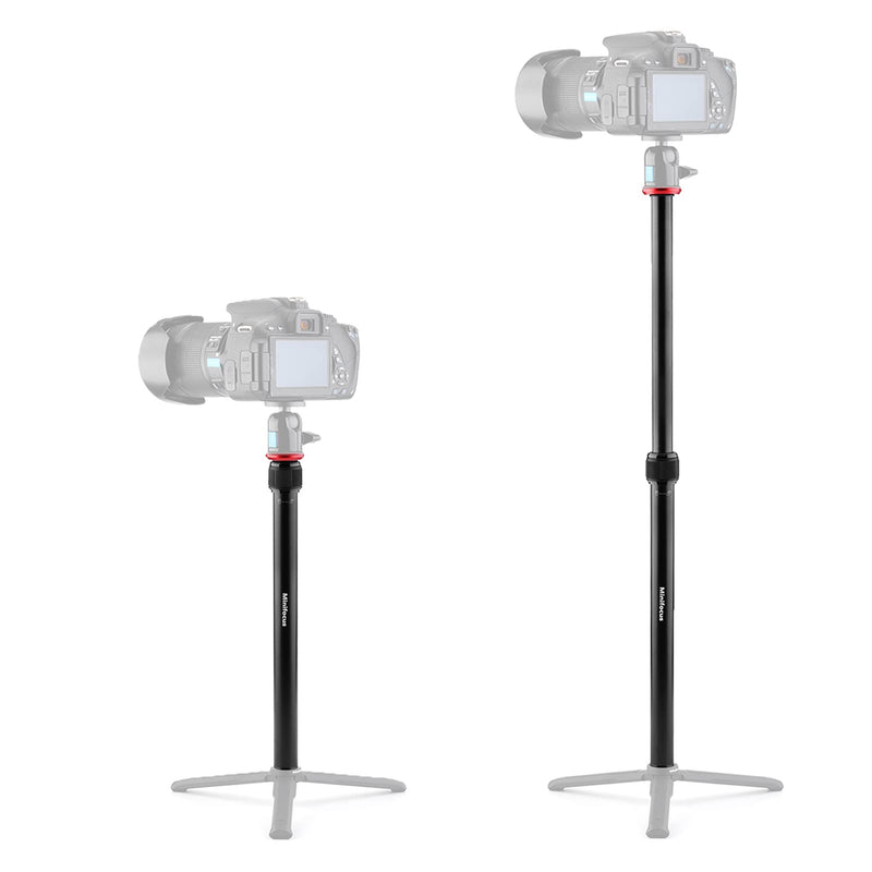 2 Section Tripod Center Column MINIFOCUS All Aluminum 13.2 to 23.4 inch Adjustable Telescopic Tripod Extender Extension Tube Tripod Stick Rod for Tripod Monopod Gimbal DSLR Mirrorless Camera
