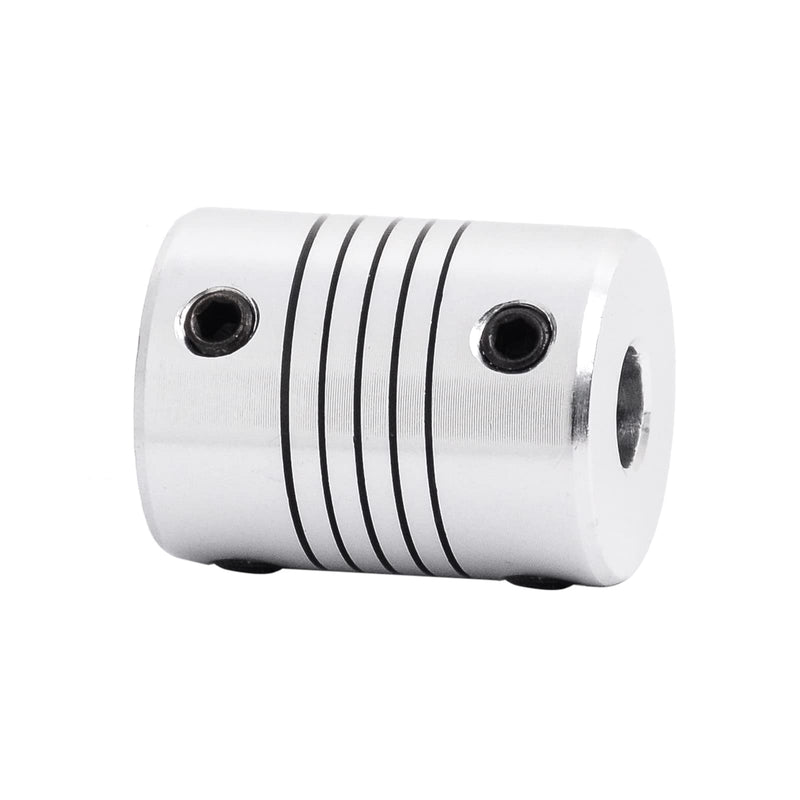 2PCS 4mm to 6mm Flexible Couplings 25mm Length 19mm Diameter Shaft Couplings for 3D Printer and CNC Machine L25xD19 (2pcs)4-6mm