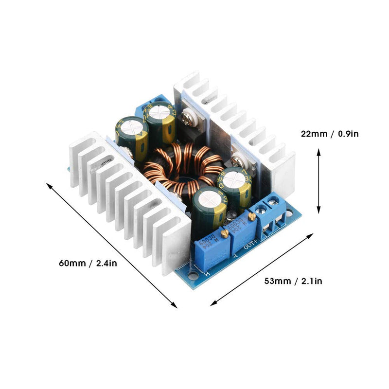 Boost Converter DC-DC Voltage Regulator, Step UP/Down Converter DC 5-30V to DC 1.25-30V 8A Automatic Voltage Regulator Module