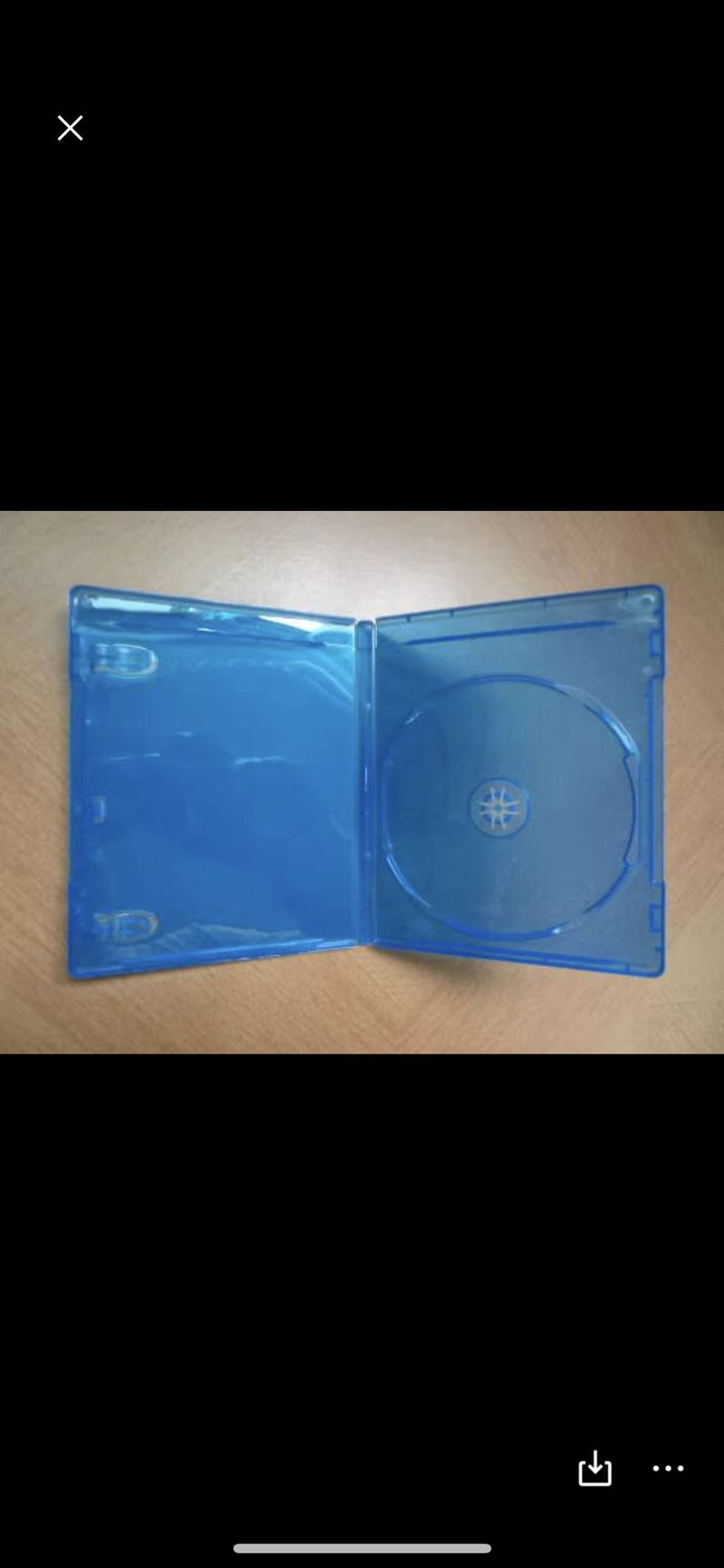 10 Blue Blu-Ray Cases - 1 Disc Capacity DVD Boxes - 12mm Thick