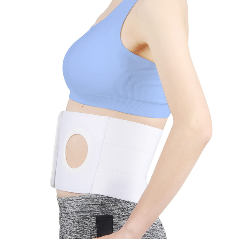 Medical Ostomy Belt Ostomy Hernia Support Belt Abdominal Binder Brace Abdomen Band Stoma Support For Colostomy Patients to Prevent Parastomal Hernia Stoma Opening- Men Or Women- Size L Large (Pack of 1)