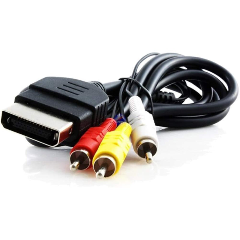 FIOTOK Audio Video RCA AV Cable and AC Power Supply Adapter Cord for Xbox Game