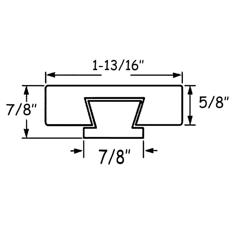 Btibpse Wooden Drawer Slides 50cm Classic Wood Center Guide Track (20'') 2