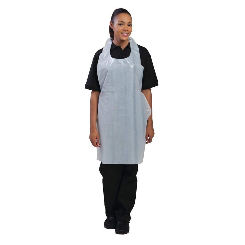 Genware NEV-EBA disposable apron, blue, pack of 100