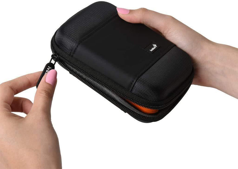 Ivation 2 Pack Compact Portable Pocket-Sized Hard Drive Case Compatible with WD My Passport, Elements, Gaming, Seagate, Toshiba Canvio, Lacie and More