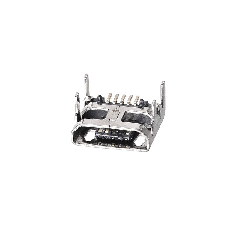 uxcell 20PCS Micro USB Female Socket Connector Jack Port, 5-Pin DIP 180 Degree, Repair Replacement Adapter
