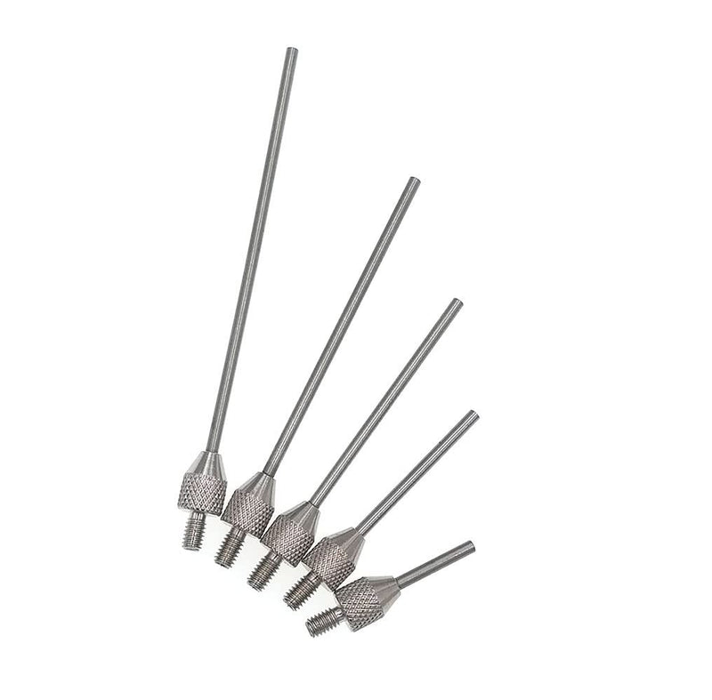 SUXING measuring inserts for dial indicators, measuring insert steel diameter 1 mm, pin length 10/20/30/40/50 mm, thread M2.5, pin diameter: 1.5 mm.
