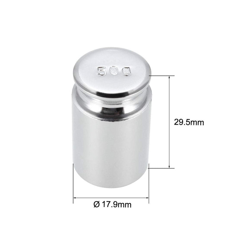 uxcell Calibration Weight 50g M1 Precision Chrome Plated Steel for Digital Balance Scales