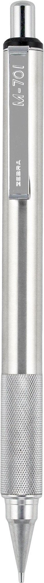 Zebra M-701 Stainless Steel Mechanical Pencil, 0.7mm Point Size, Standard HB Lead, 1-Count