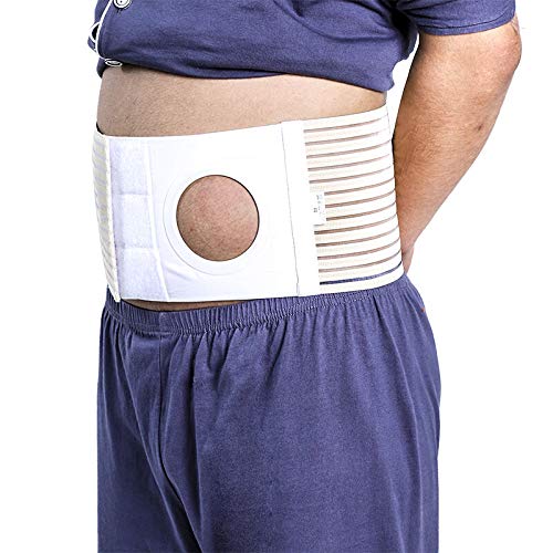 Ostomy Belt Colostomy Belt (Hole 3.14") Medical Stoma Support Ostomy Hernia Belt Ostomy Hernia Belt Stomach Truss Binder with Compression Support (S: 33.46''-37.40'') Small (Pack of 1)