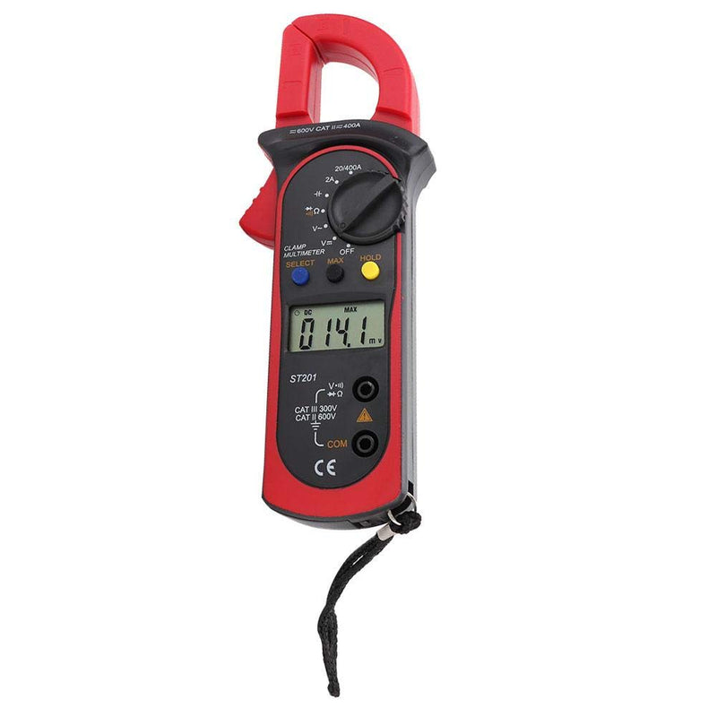 Automatic Digital Clamp Meter Current Multimeter DC AC Voltage Resistance Diode Tester 4000 Counts Multimeter Maintenance Kit for Electrician(red)