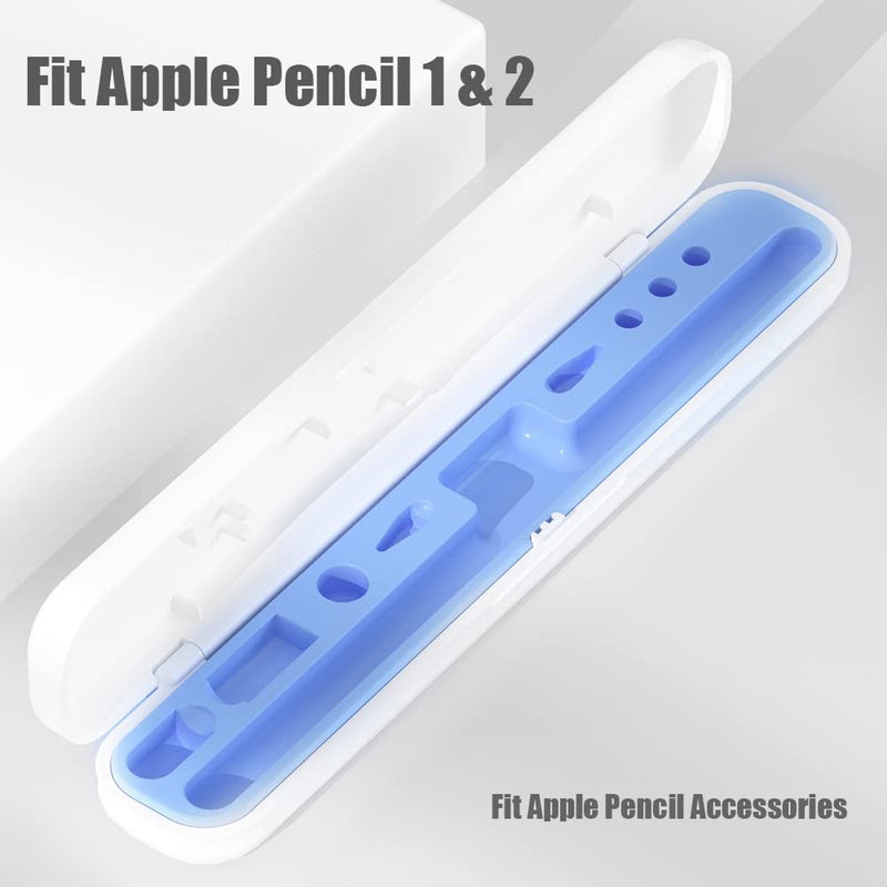 YINVA Pencil Case for Apple Pencil 2nd Generation and 1st Gen, Pencil Holder Storage Box Design for iPad Pencil Tips Accessories