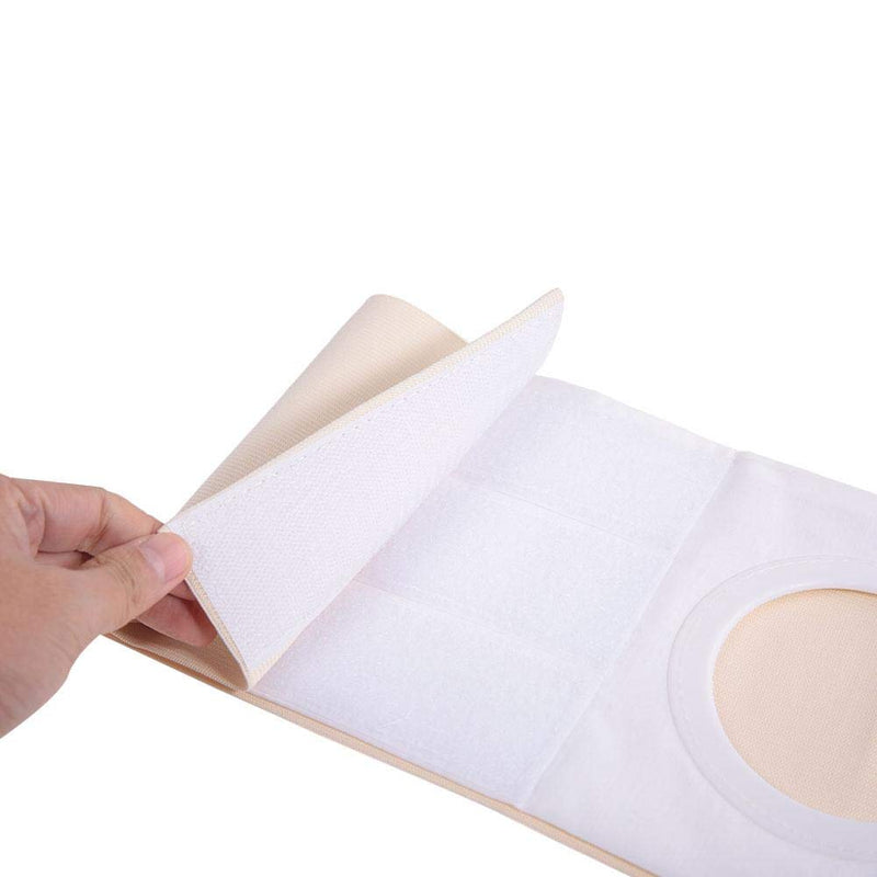 3 Sizes Ostomy Belt, Unisex Ostomy Hernia Support Belt Abdominal Binder Brace Ostomy Hernia Belt Stoma Support Wraps for Prevent Parastomal Hernia Stoma Opening(L) L