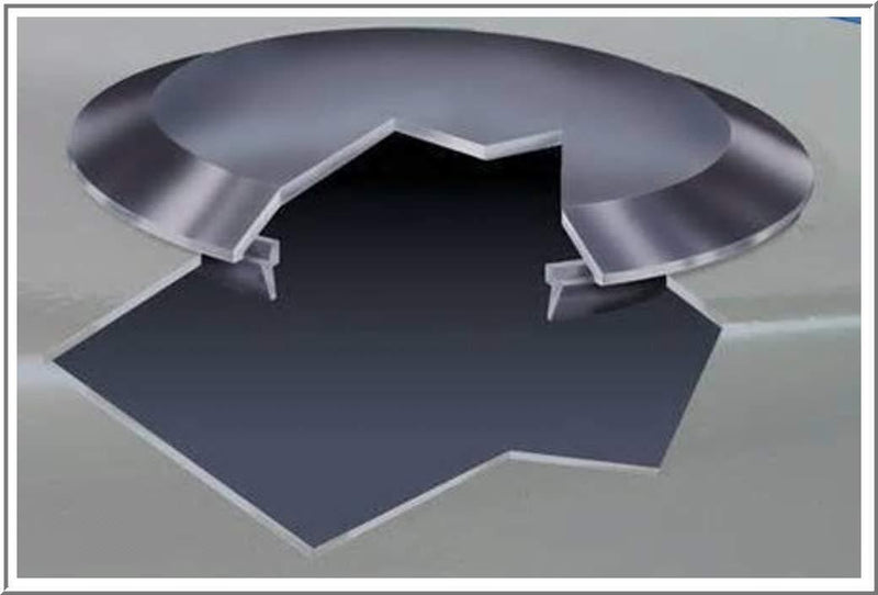 (Pack of 25) BPF- 1" - 1 Inch Flush Mount Black Plastic Body and Sheet Metal Hole Plug