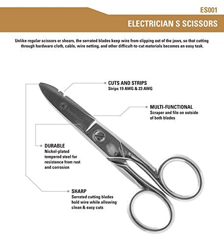 Southwire Tools & Equipment ES001 Electrician's Scissors
