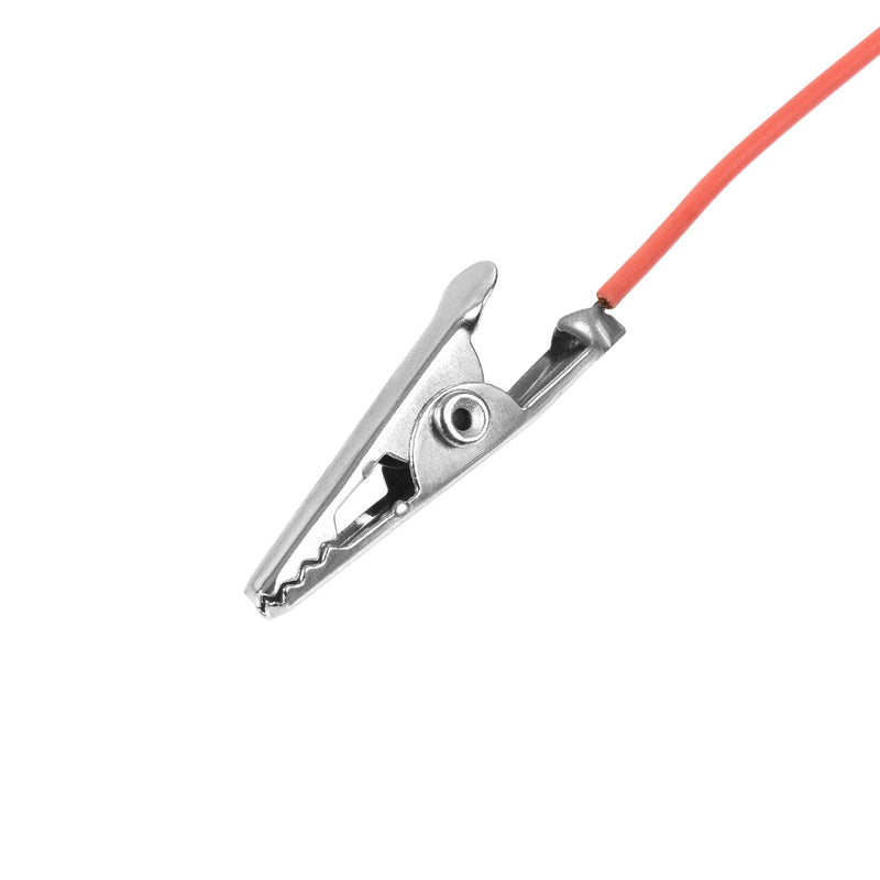 uxcell 9V Battery Snap Connector to Insulated Dual Alligator Clips Test Cable 13cm Length for Electric Testing Work, 5 Pcs