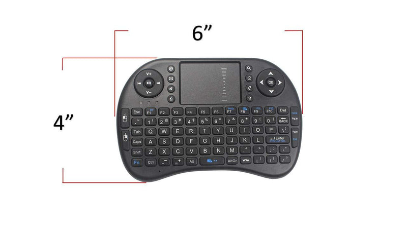 Mini Wireless Keyboard 2.4GHz Touch-pad Mouse Combo Plus OTG Cable - TV xStream, Compatible with Firesticks, Android TV Box, IPTV, 4K Media Stick, Smart TV, PC, X-Boxes +More