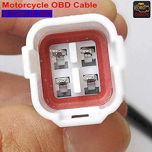 OTKEFDI Motorcycle 4pin OBD Diagnostic CANBUS Cable for Yama Motorbike
