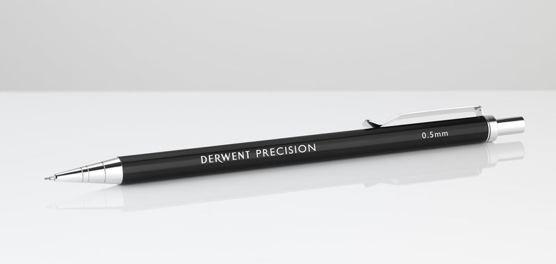 Derwent Mechanical Pencils 0.5, Metal Barrel, Precision, HB (2302428) Pencil