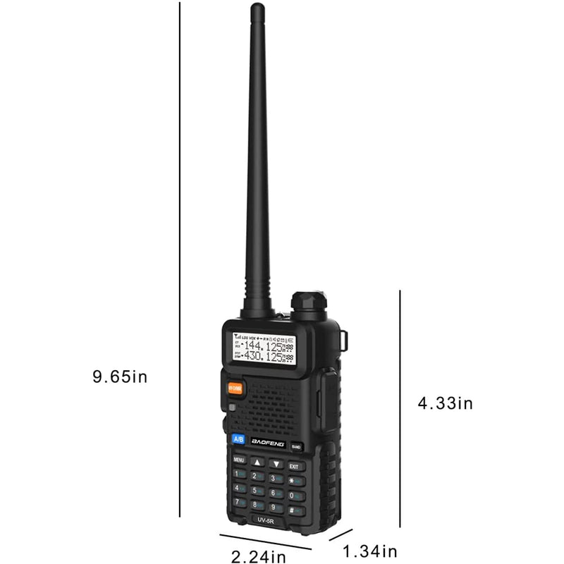 BAOFENG UV-5R Dual Band Two Way Radio (Black)