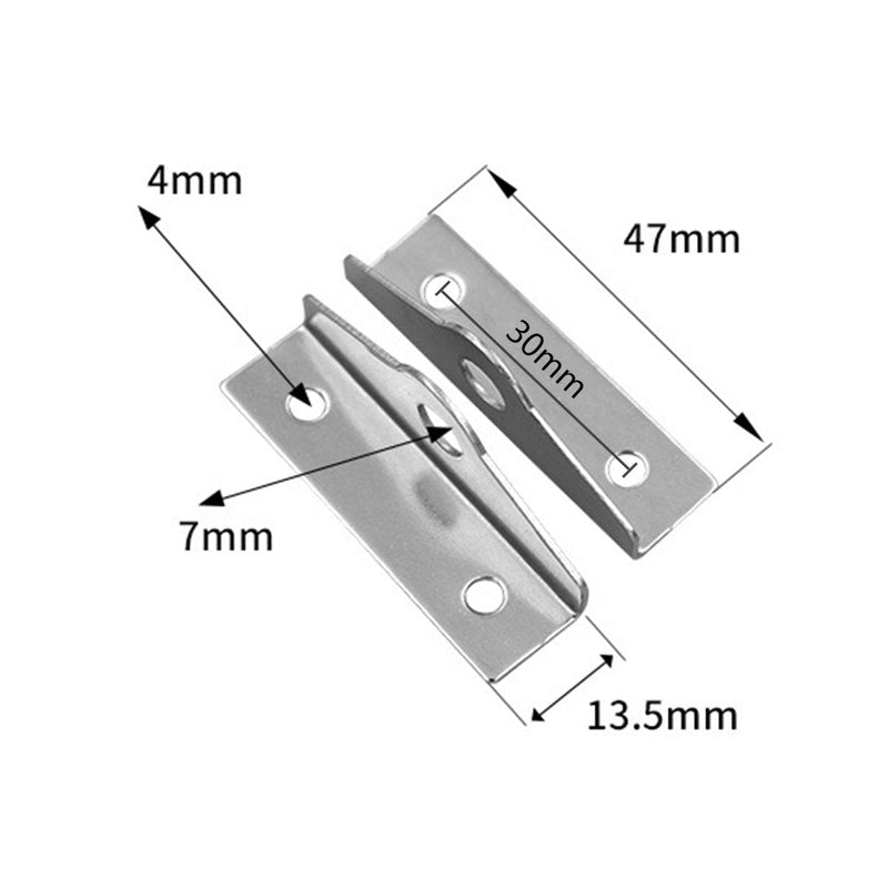 YES Time 304 Stainless Steel 90 Degree Angle Hasp,Safety Lock Latch Padlock Eye, Indoor or Outdoor Storage, Toolbox, Gate and Shed Set of 5