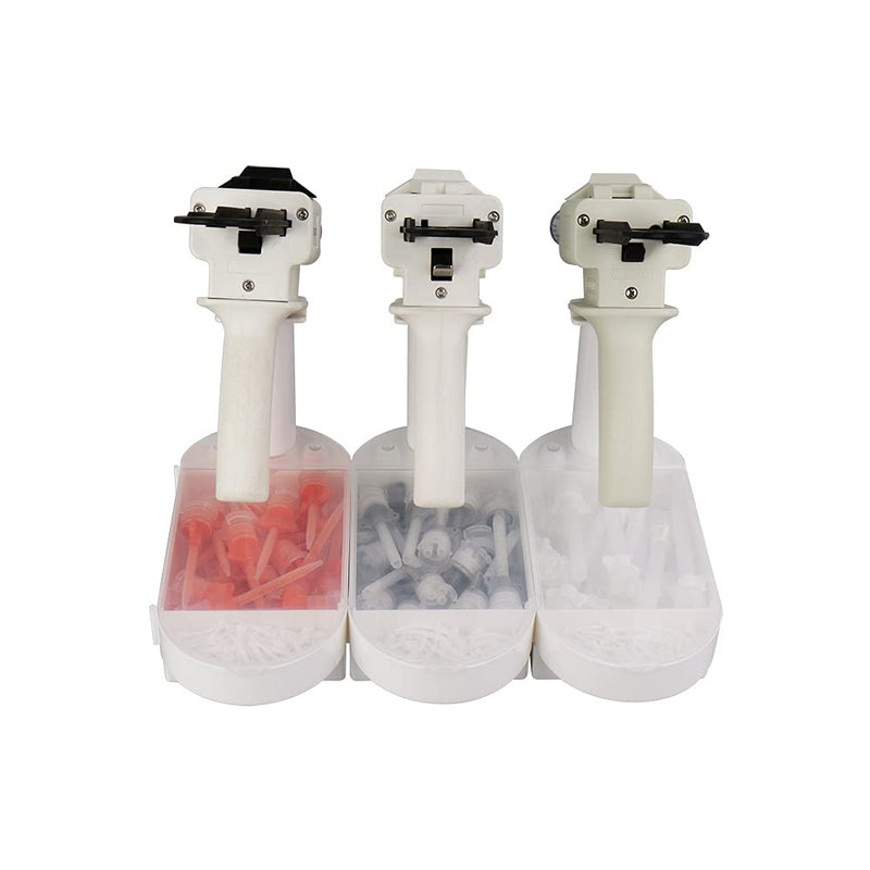Holder for Dental Impression Dispenser Gun/Dental Mixing Tip/Dental Intra-Oral Tips Organizer