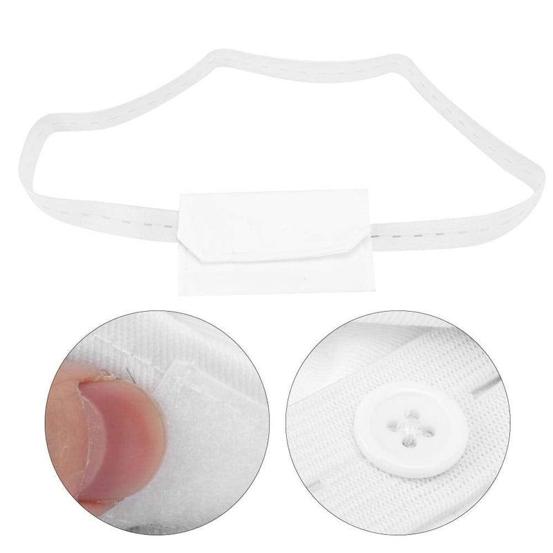 Peritoneal Dialysis Belt, Adjustable Peritoneal Tube Protection With Adjustable Button Dialysis Catheter Fastener(Bianco) Bianco