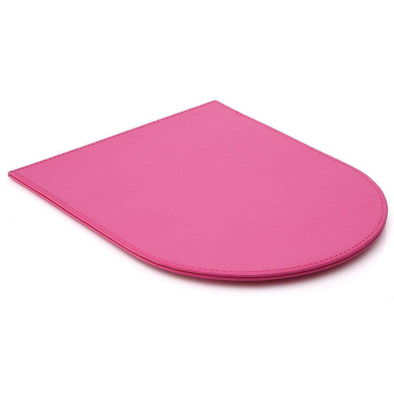 KINGFOM Leather Gaming Mouse Pad/Mat with Wrist Rest Support, Non Slip Mousepad - Large (pink) Pink