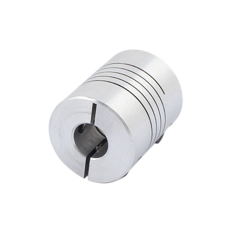 uxcell 6.35mm to 8mm Shaft Coupling 25mm Length 20mm Diameter Stepper Motor Coupler Aluminum Alloy Joint Connector for 3D Printer CNC Machine DIY Encoder 6.35-8mm