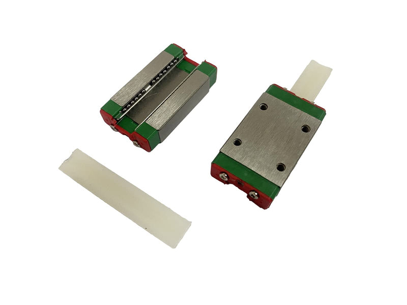 Mssoomm 2Pcs MGN7-H Type Linear Slider Carriage Block for Miniature Linear Sliding Guideway Rail MGN7 MR7 2 Blocks 1- MGN7 2-H Type Block