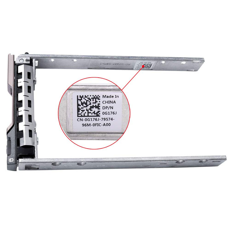 2.5" inch G176J 0G176J G281D KG7NR SAS SATA Hard Drive HDD Tray Caddy Compatible for Dell PowerEdge T440 T640 R330 R430 T430 R630 T630 R730 R830 R930 R320 R420 Server and More - Hot-Swap Tray (2-PACK) 2-PACK