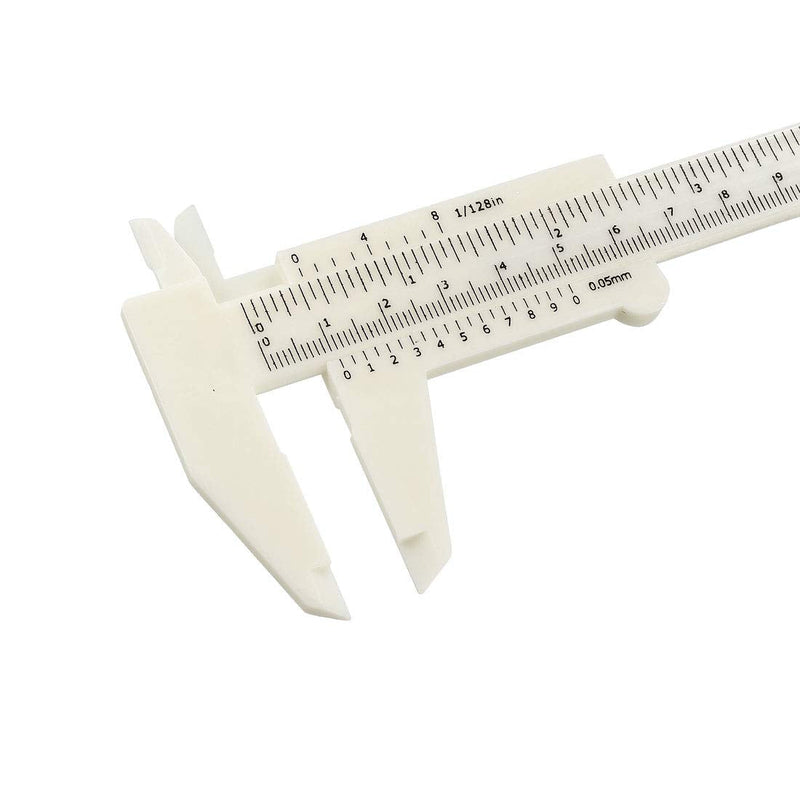 uxcell Vernier Caliper 150mm 6 Inch Metric Double Scale Plastic Ruler Measuring Tool 3 Colors 1Set