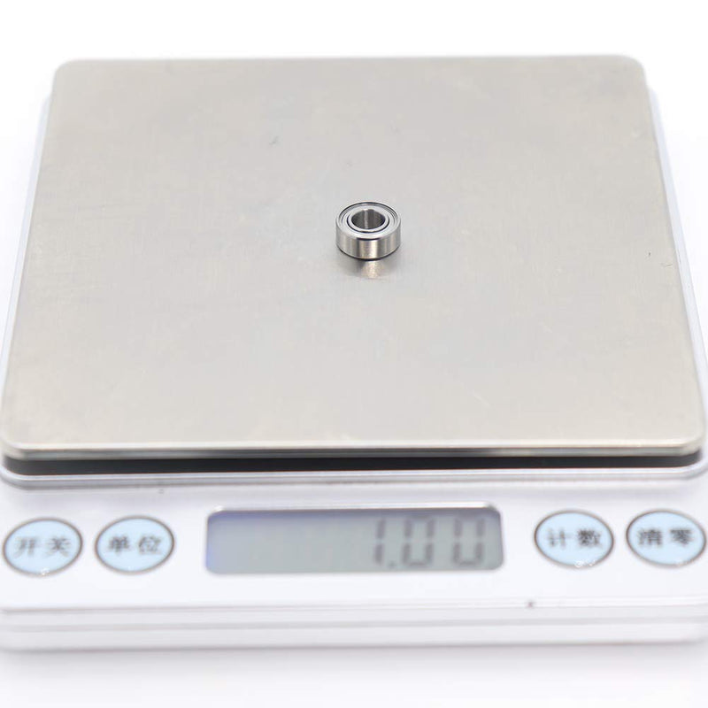 10 Pack 5x10x4mm Metal Shielded ABEC-5 High Precision Miniature Ball Bearings L-1050ZZ (MR105ZZ)