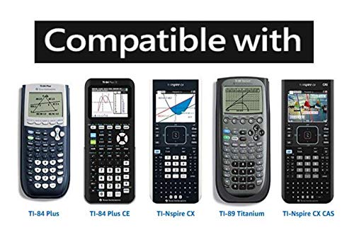 USB PC Power Charger Charging Cable Cord Wire for Texas Instruments Calculators, TI-84 CE, TI-84 Plus C Silver Edition, TI 89 Titanium, TI Nspire CX/TI Nspire CX CAS Graphing Calculators (3Ft White)