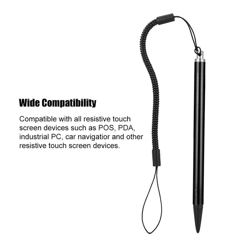 Touch Pen, Screen Touch Painting Pen Resistive Stylus Touch Screen Stylus with Spring Rope for Resistive Screen Devices(Black)