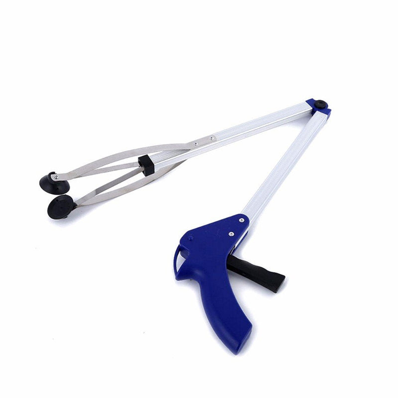 Foldable Reacher Grabber, Aluminium Alloy Long Arm Folding Helping Hand Trash Litter Picker Suction Cup Grabber Reach Pick-Up Tool Mobility Grip Hand Aid By Rely2016