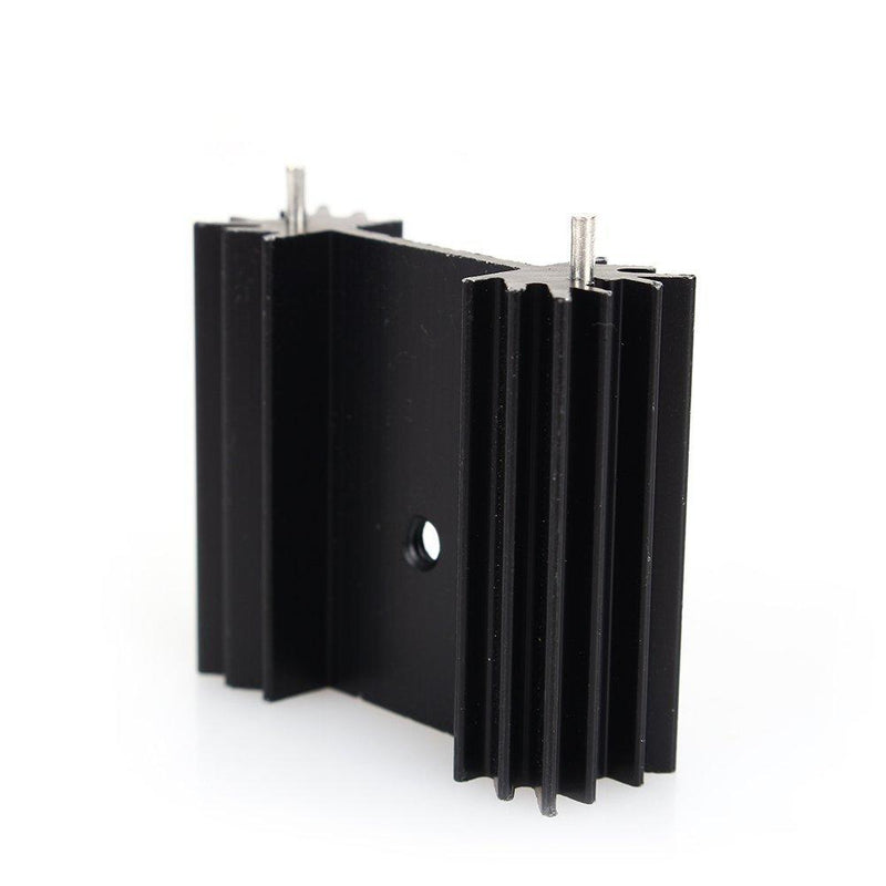 Easycargo To-220 Aluminium Heatsink 25x34x12mm,TO220 Heat Sink for Cooling MOSFET SCR Power Voltage Regulator ICS (25mmx34mmx12mm) (Anodized Black 5-Pack) Anodized Black 5-Pack
