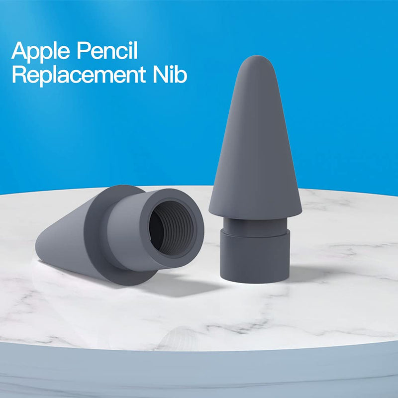 AWINNER Pen Tip Compatible with Apple Pencil Tips 1st & 2nd Generation Color Nib (Grey) Grey