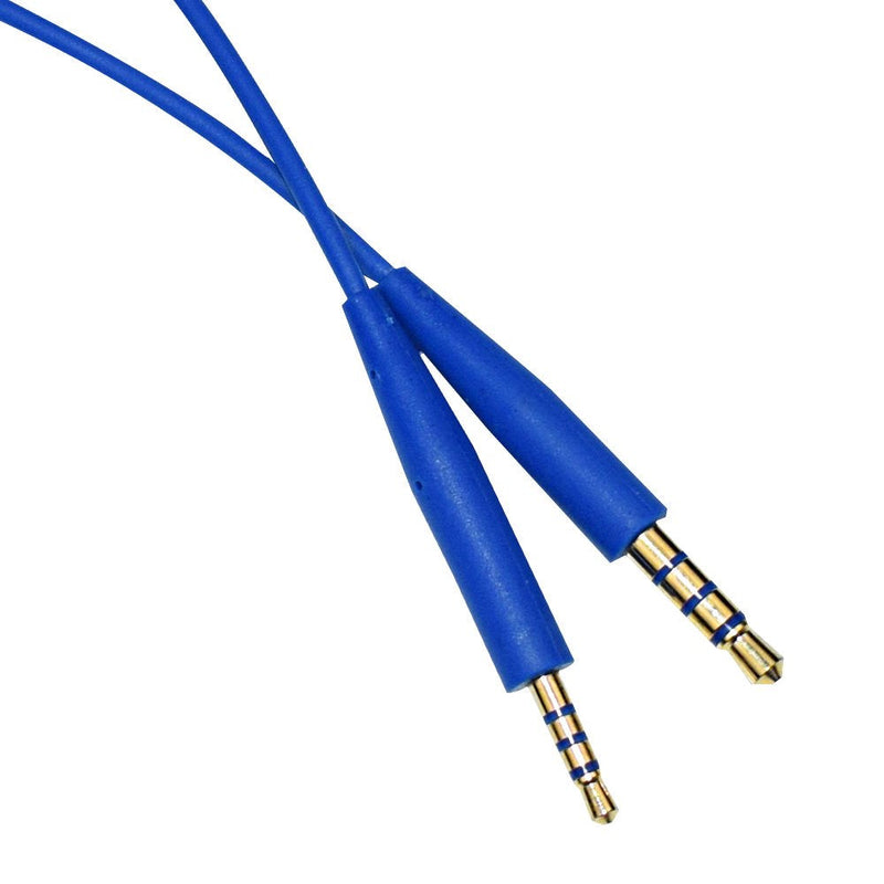 Replacement Bose OE2 Cable QC25 Extension Cord Audio Cable Line Compatible with Bose SoundTrue Soundlink QC25 QC35 On-Ear OE2 Headphones (Blue/Mic)