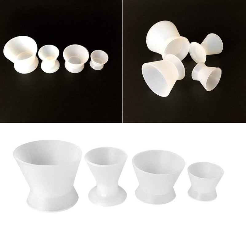 Healifty Dental Silicone Mixing Cup Lab Rubber Mixing Cup Self Coagulation Practical Dental Oral Cup