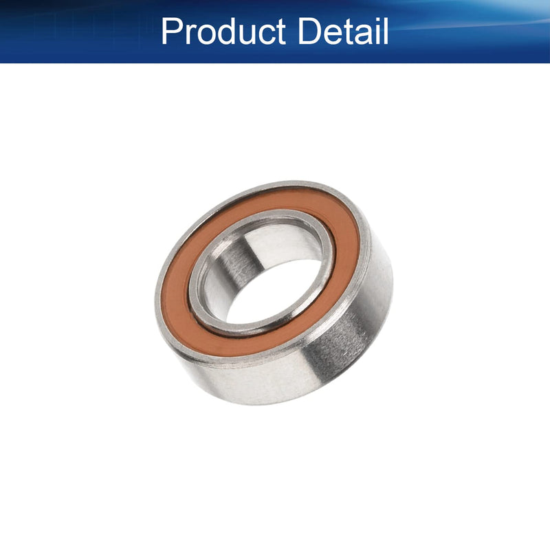 Bettomshin 1Pcs SMR137C-2OS Deep Groove Ball Bearing, 7x13x4mm Double Sealed 440C Stainless Steel P0 Deep Groove Rolling Bearings Hybrid Ceramic Ball Bearing